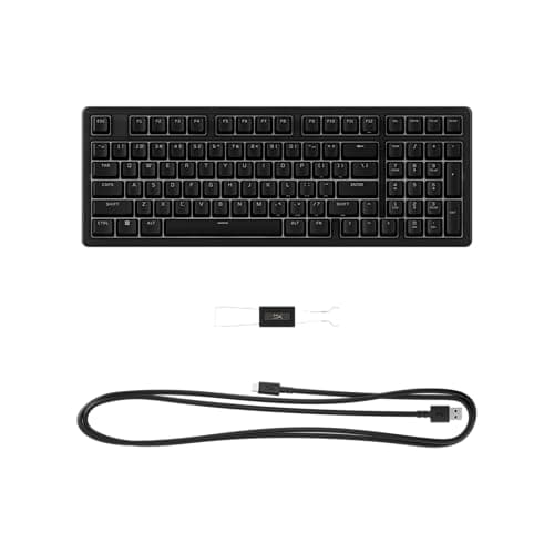 HyperX Eve 1800 – Gaming Keyboard, 1800 Form Factor,10 Zone Customizable RGB Lighting, Built-in Media Buttons, Membrane Switches, – Black — view 3