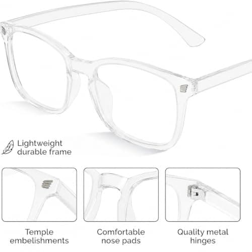 livho High Tech Blue Light Glasses - Advanced Blue Light Blocking Computer Glasses - Screen Fatigue & UV Protection — view 3