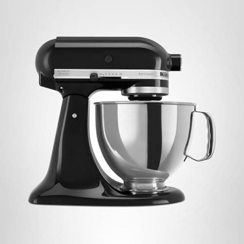 KitchenAid Artisan Series 5 Quart Tilt Head Stand Mixer with Pouring Shield KSM150PS, Onyx Black — view 8