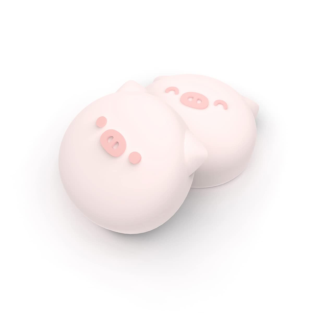 PlayVital Agarres para Pulgar para Nintendo Switch Joycon, Tapas de Joystick de Silicona, Thumb Grips para Switch/OLED/Lite, Protectores de Thumbstick (Cerdito-Rosa Milenario) — view 2