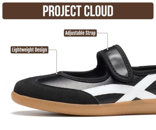 Project Cloud Mary Jane Shoes, Non-Slip Fashion Sneakers for Women (Spring) — view 2