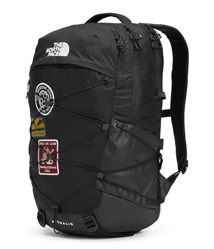 THE NORTH FACE Borealis Commuter Laptop Backpack | Water Repellent, Main Compartment with Laptop Sleeve for Everyday Carry, TNF Black U Borealis Patch/TNF White, One Size — view 3