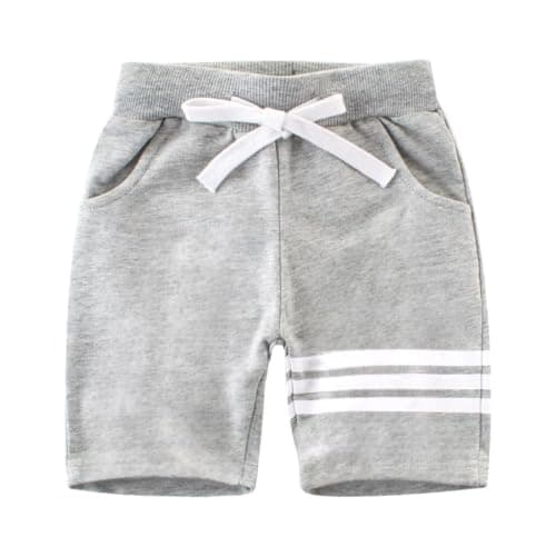 Toddler Boy Summer Outfits Clothes, Kids Boys Short Sleeve Cotton T-Shirt and Shorts Clothing Sets 2-7T (2-3T, Grey Excavator) — view 8