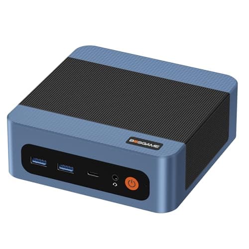BOSGAME E5 Mini PC with Ryzen 5300U, 16GB RAM 512GB SSD, Win11 Pro Mini Desktop Computer for Home Office | Triple Display, Dual LAN, WiFi 5, BT 5.0