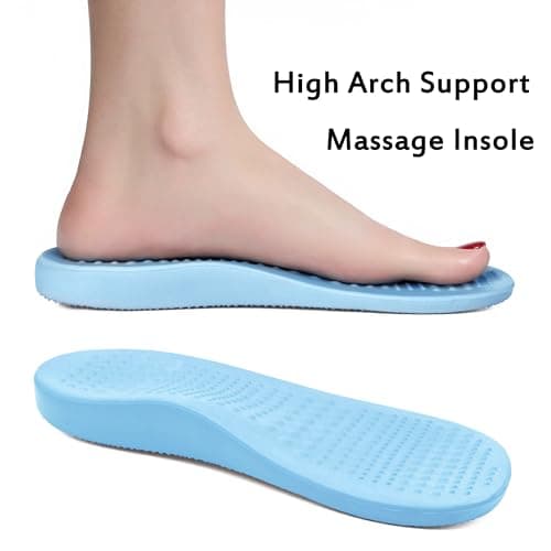 INMINPIN Women and Men Orthopedic Clogs Arch Support Garden Shoes Sandals Slippers with Plantar Fasciitis Feet Insoles,Retro Navy,12.5-13.5 Women/11-11.5 Men — view 2