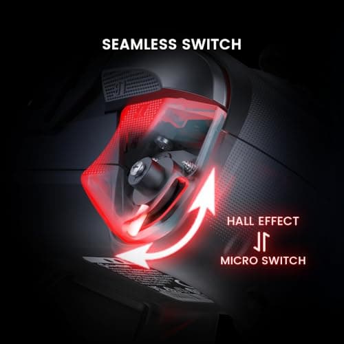 GameSir Cyclone PC Controller Mag-Res TMR Sticks 1000Hz Report Rate Hall & Micro 2-in-1 Triggers RGB Lighting with Charging Dock for PC/Switch/iOS/Android(Black) — view 3