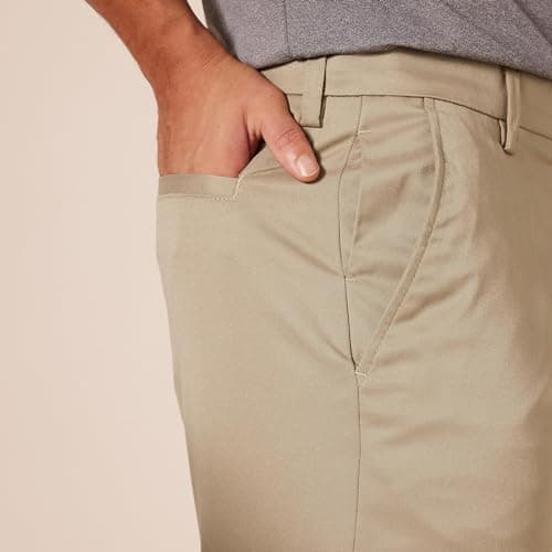 Amazon Essentials Men's Classic-Fit Stretch Golf Pant (Available in Big & Tall), Khaki Brown, 36W x 32L — view 4