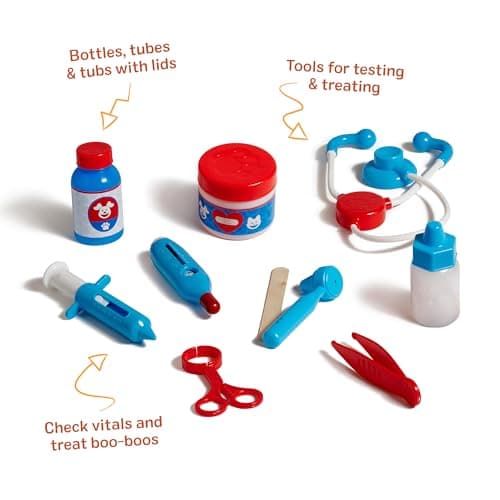 Melissa & Doug Examine and Treat Pet Vet Play Set, 24-Piece Animal Doctor Playset with Dog & Cat Plushies, Pet Doctor Kit & Accessories, Preschool Toys for Girls & Boys Ages 3+ — view 4