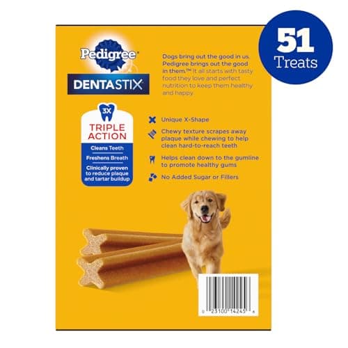 Pedigree Dentastix Large Dog Treats, Original, Beef & Fresh, 2.73 lb. Variety Pack (51 Treats Total) — view 8