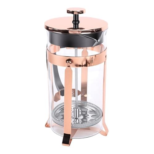 Asixxsix French Press Coffee Maker, 34 Ounce Borosilicate Glass Double Layer Filter Portable Coffee French Press, Cold Brew Maker with Easy Operation for Camping Travel Tea Brewing — view 2