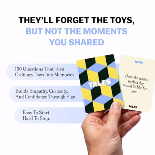 TALES 150 Conversation Cards, Kids Edition, Fun Family Games for Kids, Perfect for Dinners, Road Trips, Classrooms & Game Nights, Gifts & Gatherings, Conversation Starters to Spark Creativity — view 2
