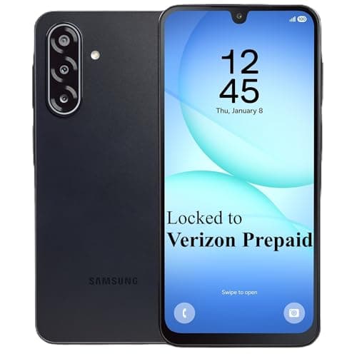 Verizon Prepaid Samsung Galaxy A17 5G, 128GB, Black - Prepaid Smartphone (Locked to Verizon Prepaid) - 6.7" Super AMOLED 90Hz Display, 50MP Triple Camera with OIS, Android 16