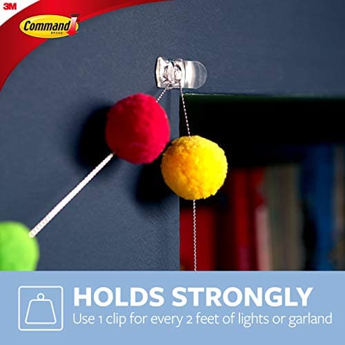 Command Decorating Clips, Mini, Clear, 20 Clips 24 Mini Strips, 17026CLR-C — view 5
