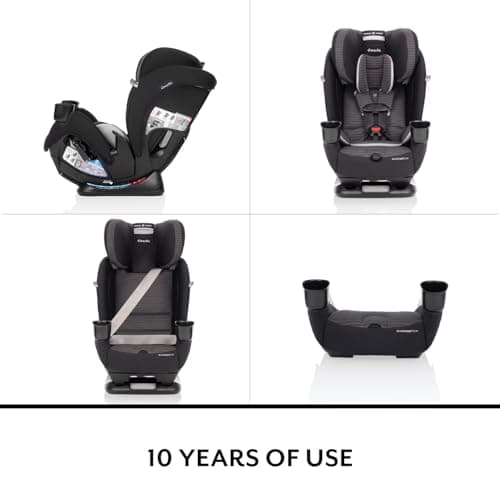 Evenflo All4Stages Slim 4-in-1 Convertible Car Seat (Tybee Black) — view 2