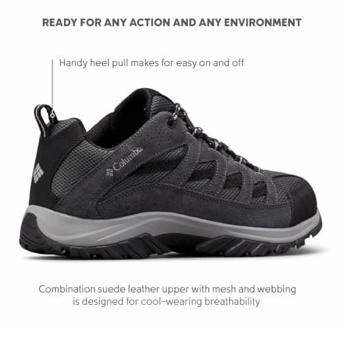 Columbia Mens Crestwood, Shark/Columbia Grey, 10 — view 3