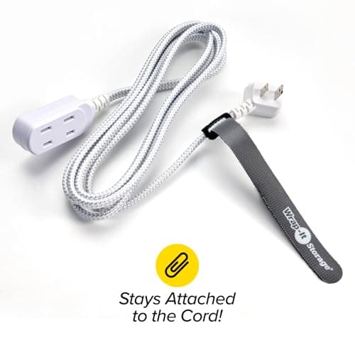 Self-Gripping Cable Ties by Wrap-It Storage, Macaron, 40 Pack (5 Inch and 8 Inch Straps) – Reusable Hook and Loop Cord Wraps for Home Office Desk Organization — view 4