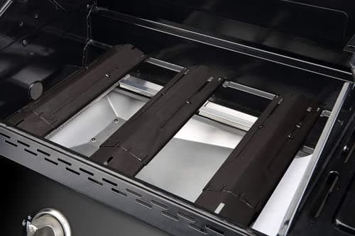 Unicook Heavy Duty Adjustable Porcelain Grill Heat Plate Shield, Heat Tent, Burner Cover, Flame Tamer, Flavorizer Bar for Gas Grill, Extends from 11.75" L up to 21" L, 4 Pack — view 5