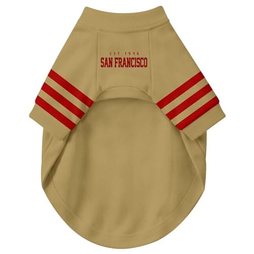 DALLASC San Francisco Dog Clothes Jersey Style Custom Pet T Shirt with Personalized Name Number for Small Medium Large Dogs — view 6