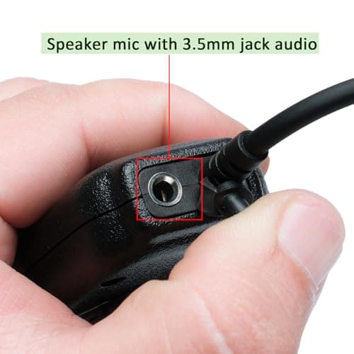 BVMAG Speaker Mic Handheld Microphone Compatible with Cobra Microtalk Cxt195 PX655 Cx112 PX650 ACXT1035r ACXT145 ACXT545 RX385 RX685 Walkie Talkie Two Way Radio 2Pack — view 3