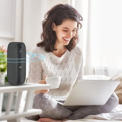 S320 Bluetooth Speaker, Portable Bluetooth Speaker, 40W True Wireless Speaker,360° Stereo Sound Effect,IPX7 Waterproof Speaker, 32 Hour Playing Time,Suitable for Outdoor Speaker — view 3
