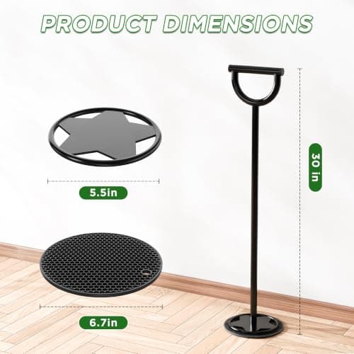 Trash Compactor for Kitchen - 30" All-Metal Manual Garbage Compactor, No Electric Tamper Trash Can Compacting Tool for Home & Outdoor Bins, Stand to Easily Compact Trash - No Bend, Squat, or Stomp — view 3