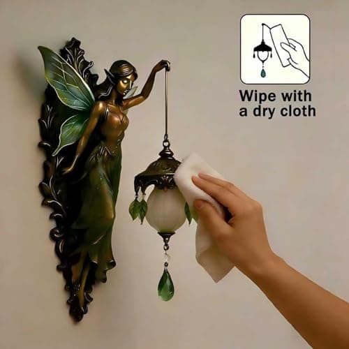 A Beautifully Designed Vintage Wall Lamp, Featuring Fairy Wings Wall Lamp, Creating a Soft and Dreamy Atmosphere, Vintage Style Bedroom Hotel Restaurant Decorative Walls — view 3