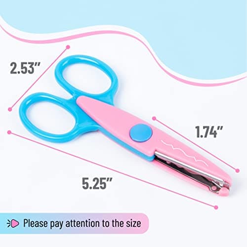 Mr. Pen- Craft Scissors Decorative Edge, 6 Pack, Bright Zig Zag Scissors — view 2