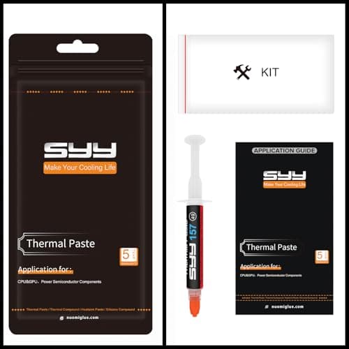 Thermal Paste, SYY 4G with Toolkit CPU Paste Thermal Compound Paste Heatsink for IC/Processor/CPU/All Coolers, Carbon Based High Performance, Thermal Interface Material — view 4