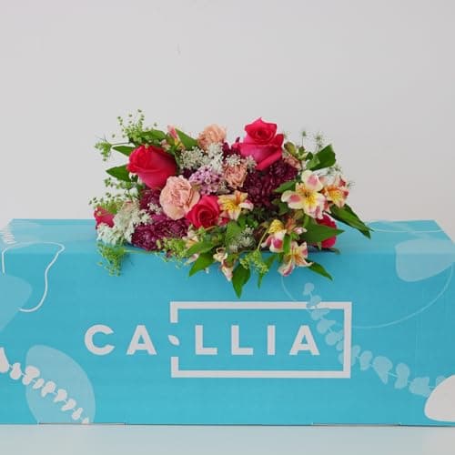 Callia Flowers - Bright & Cheerful Fresh Flower Bouquet - (Deluxe) Hand-Tied Fresh Cut with Vase, Fresh Flowers Delivery for Birthday, Sympathy - Floral Arrangements with Local Delivery — view 5