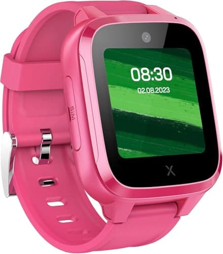 XPLORA Kidzi - Watch Phone for Children (4G) - Calls, Messages, Kids School Mode, SOS Function, GPS Location, Camera and Pedometer – (Subscription Required) (Kidzi on AT&T's Network, Pink) — view 2