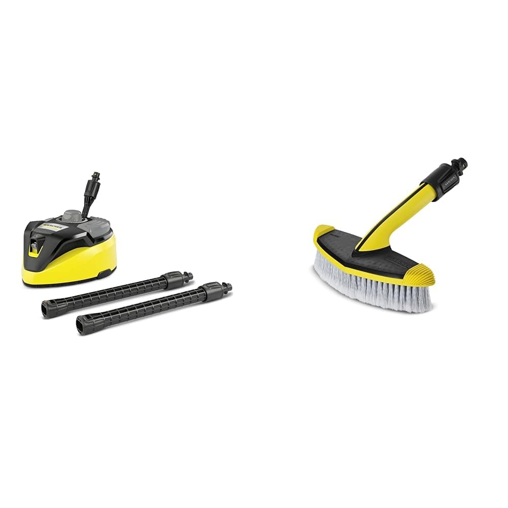 Kärcher 2.644-074.0 T7 Plus T-Racer Surface Cleaner & 2643-233.0 Soft Washing Brush - Pressure Washer Accessory