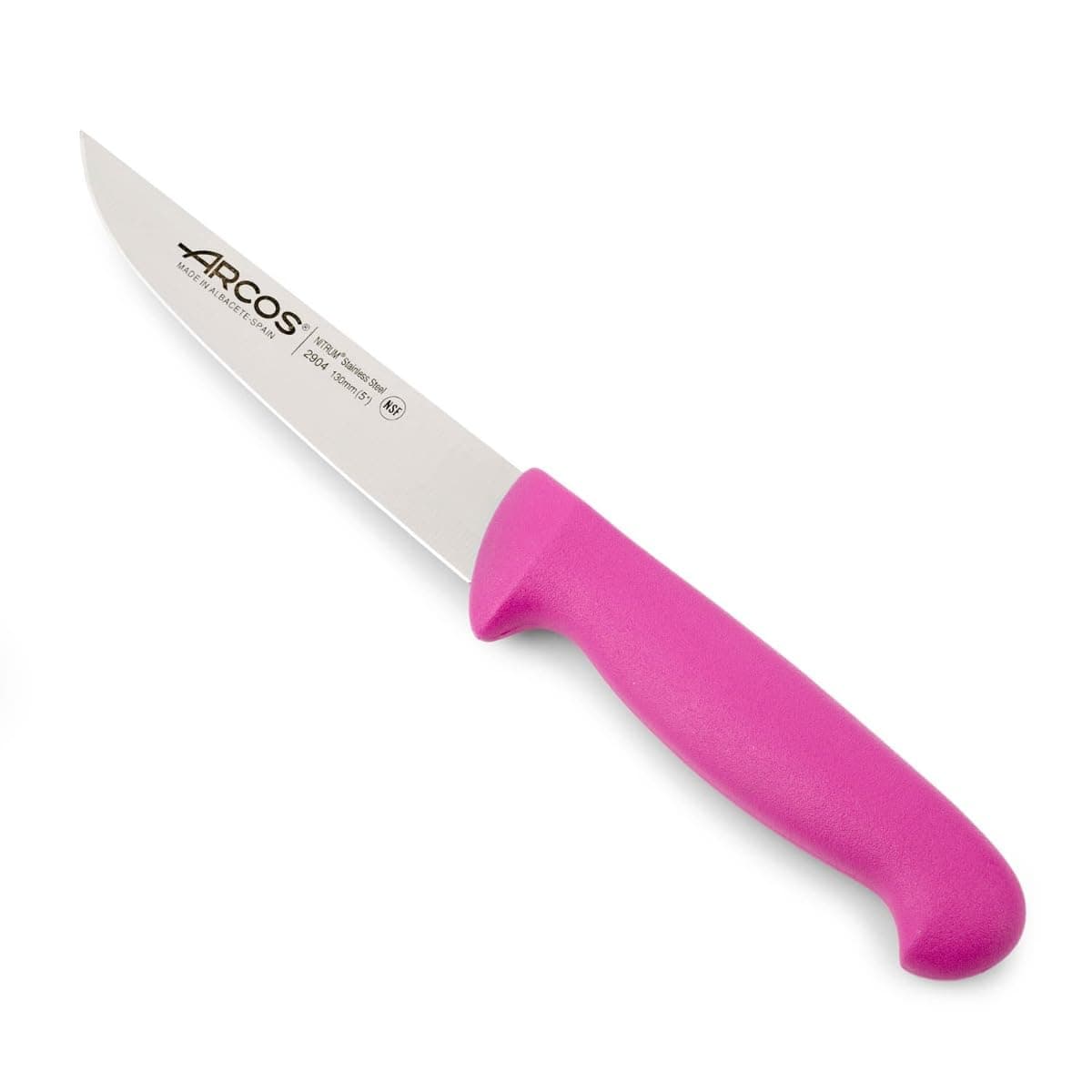 Arcos Serie 2900 - Cuchillo Santoku con Alveolos - Hoja de Acero Inoxidable Nitrum de 180 mm - Mango inyectado en Polipropileno Color Rojo — view 26