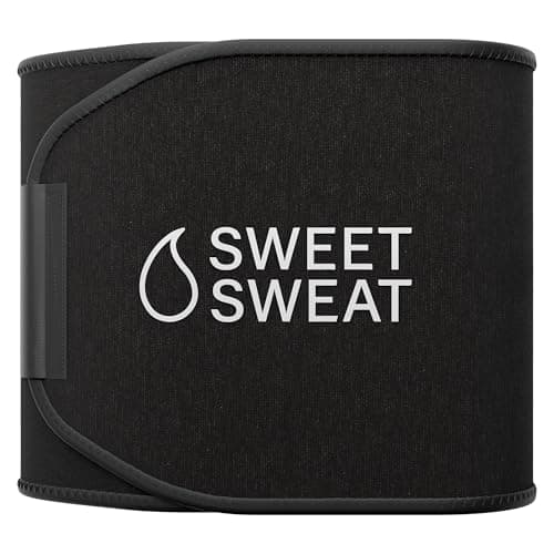 Sports Research Sweet Sweat® Waist Trimmer Extra-Coverage - Small (Black)