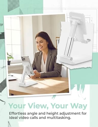 OGMAPLE Phone Stand for Desk Cell Phone Holder Stands for iPhones — view 4