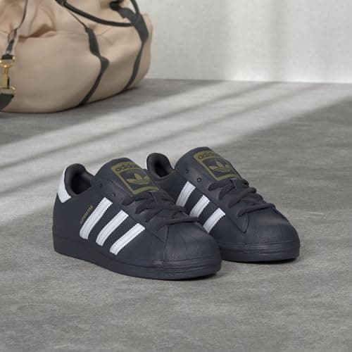 adidas Originals Men's Superstar Sneaker, Black/White/Black, 10