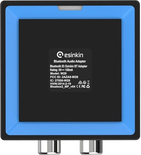 Bluetooth Audio Adapter for Music Streaming Sound System, Esinkin Wireless Audio Adapter Works with Smartphones and Tablets, Bluetooth Receiver for Home Stereo — view 7