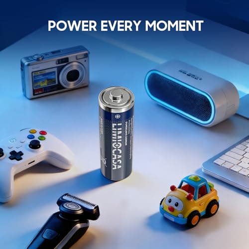 LIMIOCASA AA Batteries 12-Pack, Alkaline Batteries with 10-Year Shelf Life, Leak-Proof for Long-Lasting Power in Wireless Mice, Keyboards, Remote Controls, Toys & More — view 3