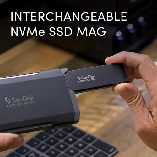 SANDISK Professional 1TB PRO-Blade SSD Mag - Portable & Modular NVMe SSD Mag, Ultra-Durable - SDPM1NS-001T-GBAND