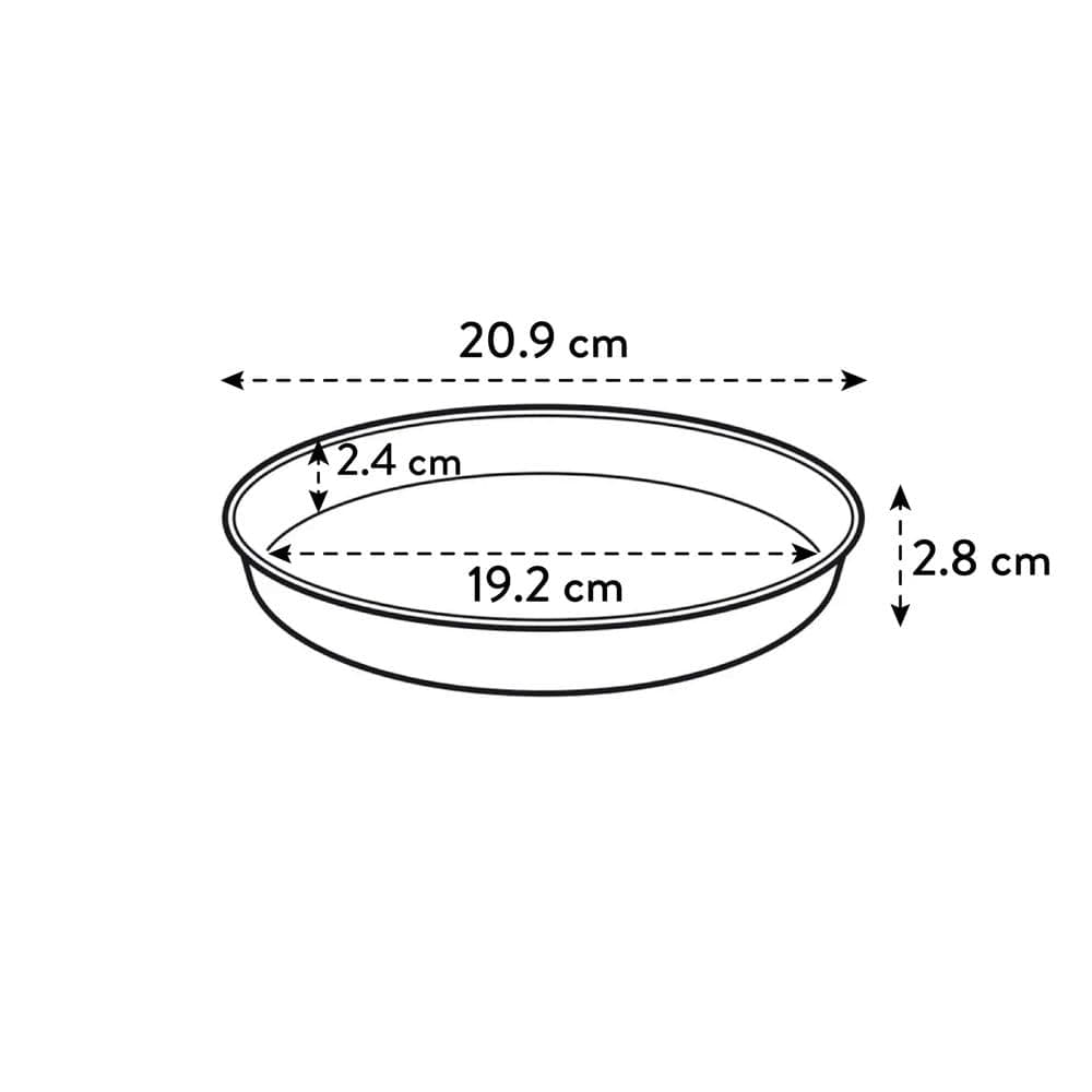 Elho Loft Urban Saucer Round 21 - Plato por Exterior Accesorios - Ø 20.4 x H 2.9 cm - Verde/Pistache Green — view 3