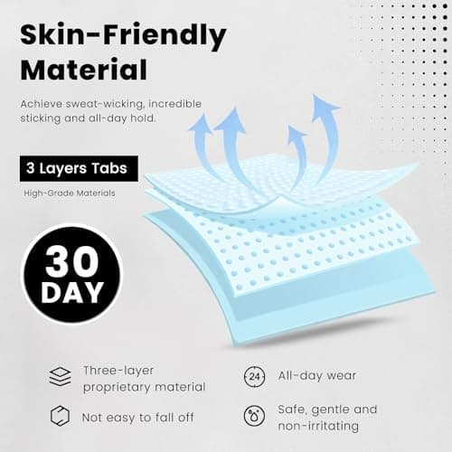 Magnetic Nose Strips Breathing, 30-Day Value Pack (30 Pairs,Jet Black)- Magnetic Breathing Nasal Strip for Men & Women, Nose Magnet Breathing, Nasal Strips-Anti Snoring Equipment — view 2