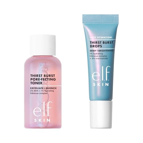 e.l.f. SKIN Thirst Burst Dew-O, Travel-Sized Skincare Set, Exfoliating Facial Toner & Hydrating Serum Drops, Gives Skin A Dewy, Bouncy Glow, Vegan & Cruelty-Free — view 5