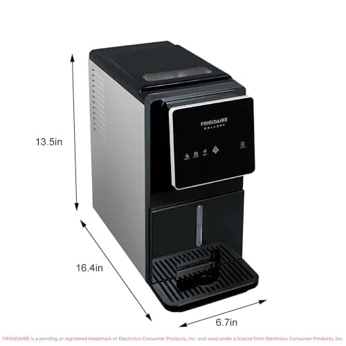 FRIGIDAIRE Touchscreen Nugget Ice Maker, Countertop Ice Machine, Sonic Ice Maker with 33 lbs. Capacity, Slate — view 4