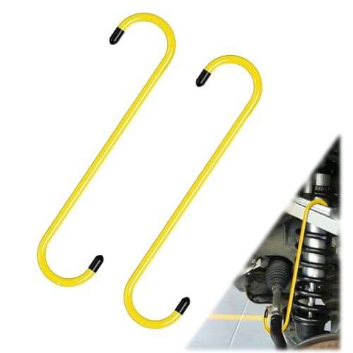 BFXM 2PCS Brake Caliper Hanger Compression Mechanic Tool with Rubber Tips, Durable Steel, Rust-Proof Automotive Tools for Braking, Axle, Suspension, Herramientas para Extensión de Frenos