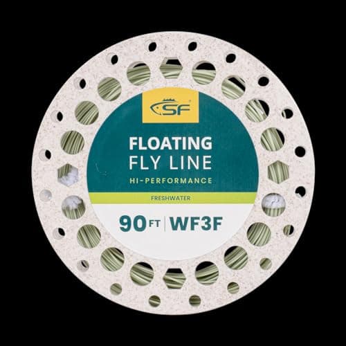 SF Fly Fishing Floating Line with Welded Loop Weight Forward Fly Lines # Moss Green 90FT WF6F — view 6