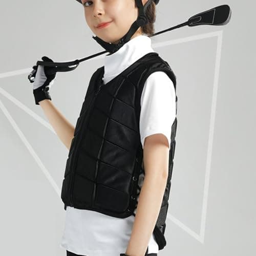 Tbest Equestrian Horse Vest Protective Riding Gear for Boys Girls Comfortable Waistcoat Youth Eventing (CL) — view 3