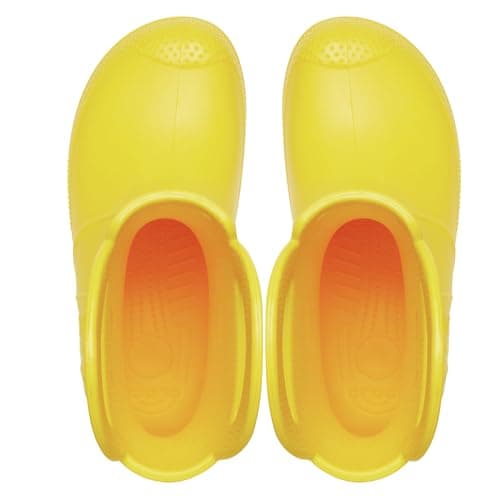 Crocs Unisex-Child Handle It Rain Boots, Yellow/Yellow, 13 Little Kid — view 4