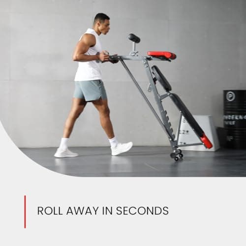 Finer Form Multi-Functional FID Weight Bench for Full All-in-One Body Workout – Hyper Back Extension, Roman Chair, Adjustable Ab Sit up Bench, Incline Decline Bench, Flat Bench — view 6