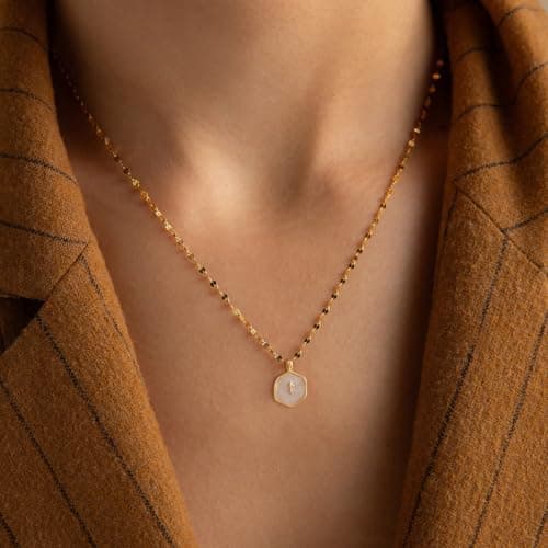 Patwes Cross Necklace for Women Dainty 14K Gold Plated Cross Coin Necklace Simple Round Disc Pendant Minimalist Cute Charm Everyday Religious Jewelry Gifts (sequin chain)