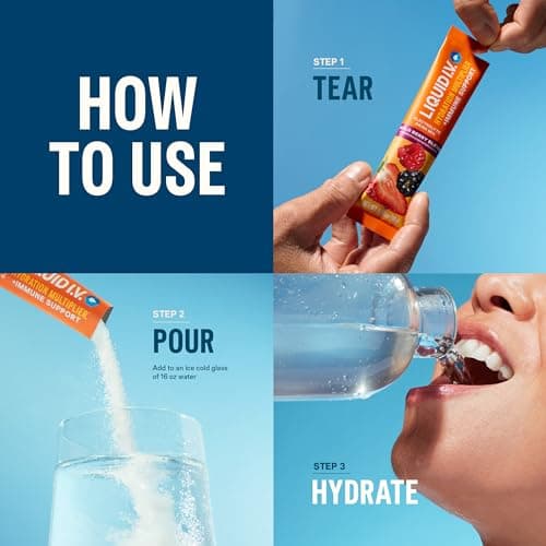 Liquid I.V. Hydration + Immune Electrolytes, Tangerine, 14 Count — view 3