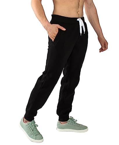 Southpole Men's Big-Tall Big and Tall Active Basic Jogger Fleece Pants, Black, 4X/Big